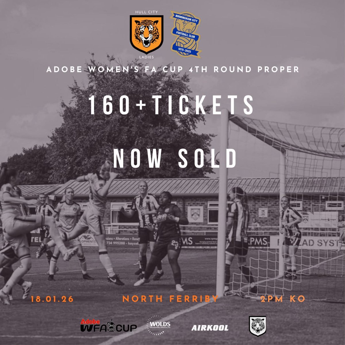 Online tickets record broken 💥

1️⃣6️⃣6️⃣ tickets now sold 🙌🏻

Let's keep pushing Tigresses 🫸 

hullcityladies.bigcartel.com/product/hull-c…