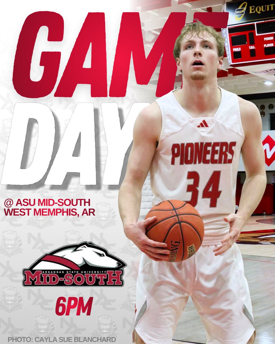 🏀 Monday Night Hoops 🏀 

📅 MON 1/12
🆚 ASU Mid-South
⏰ 6PM 
📍 West Memphis, AR

🎥 ASU Mid-South HUDL Page: 
fan.hudl.com/usa/ar/west-me…

GOOOO Pioneers! 🔴⚪️

📸 Cayla Sue Blanchard

#Northark #Pioneers #MBB #Basketball #njcaa
