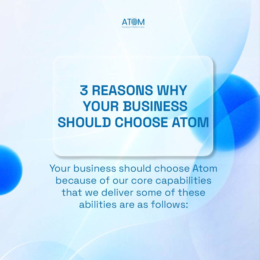AtomgrpOfficial's tweet photo. ...
1. AI implementation and strategy 
2. Intelligent process and automation.
3. AI product commercialization.

Here at Atom we empower your business to thrive with AI, making work faster and stress-free

#AtomTechnology #fyp https://t.co/oPHrQr4NOK