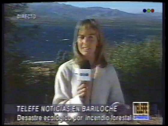 Canal11BsAs's tweet image. TELEFE Noticias en Bariloche: desastre ecológico por los incendios forestales.
[Enero 1996]