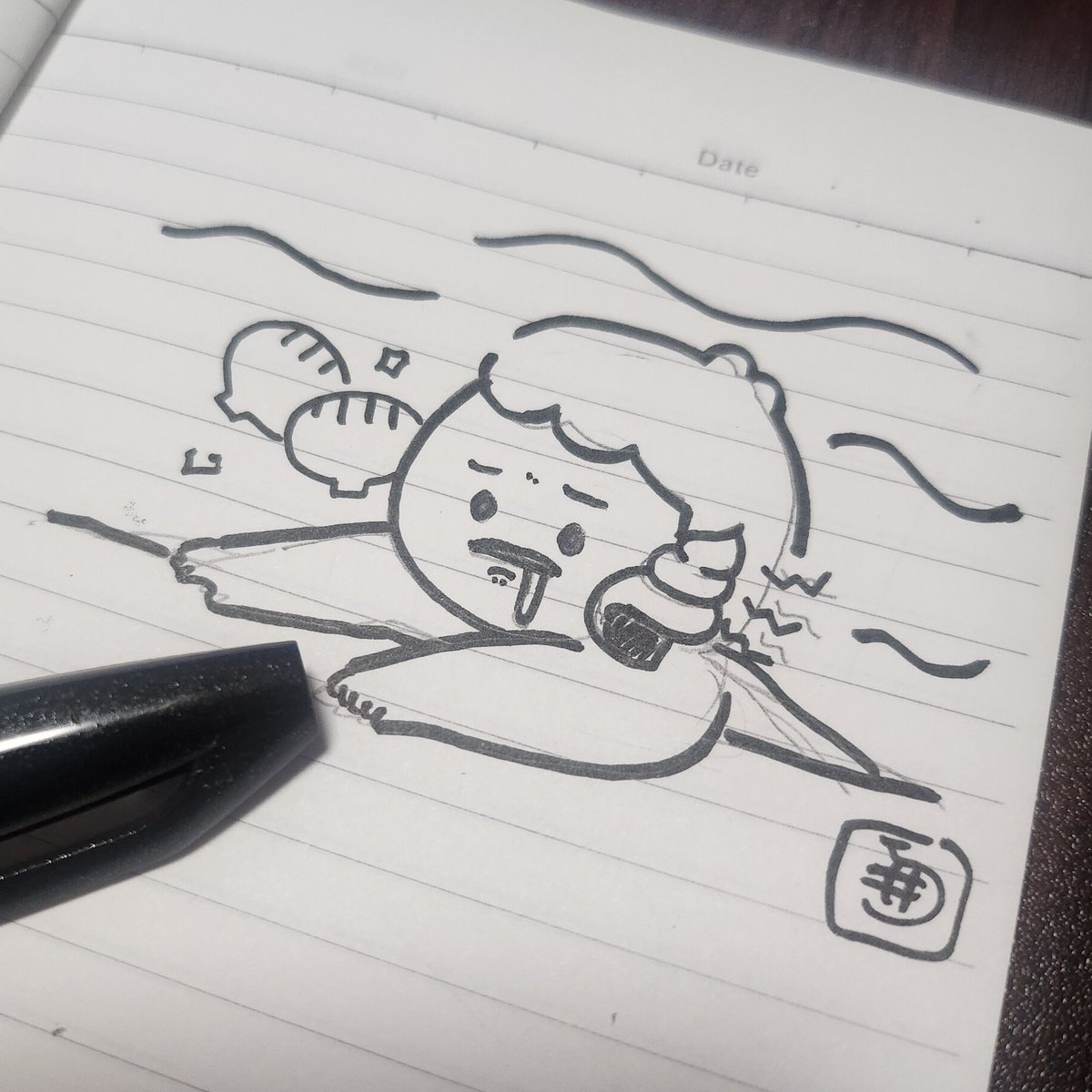 水が入ってないのに耳がカラカラ鳴る日
#一日一吐