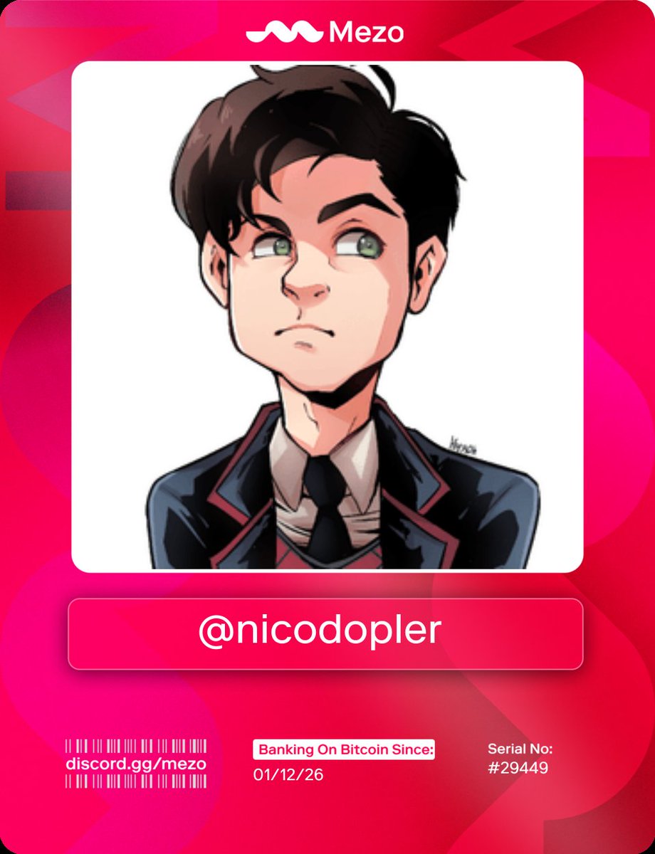 Here is my Mezo bankcard