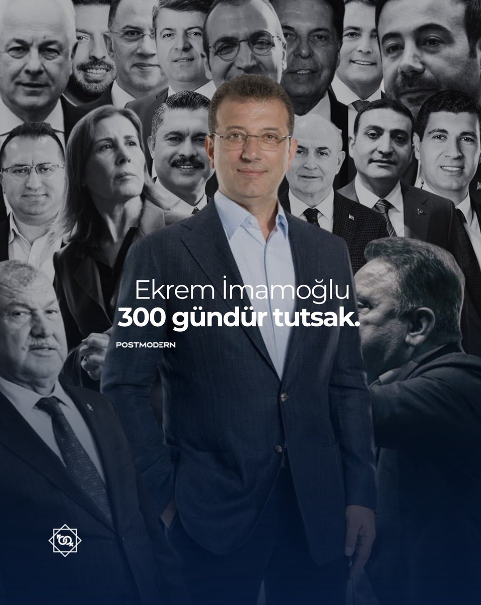 Hatırlatma • Ekrem İmamoğlu 300 gündür hukuksuzca tutsak.