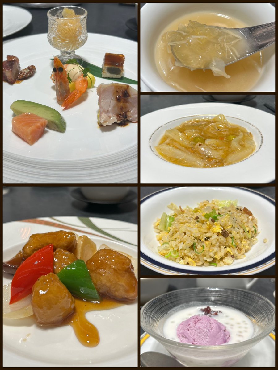銀座アスターのランチ🥢
どれも上品なお味で美味しかった😊
