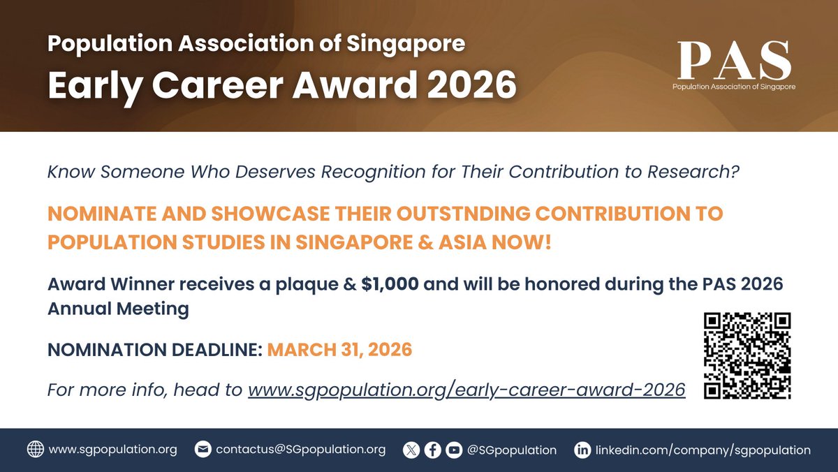 Population Association of Singapore tweet media