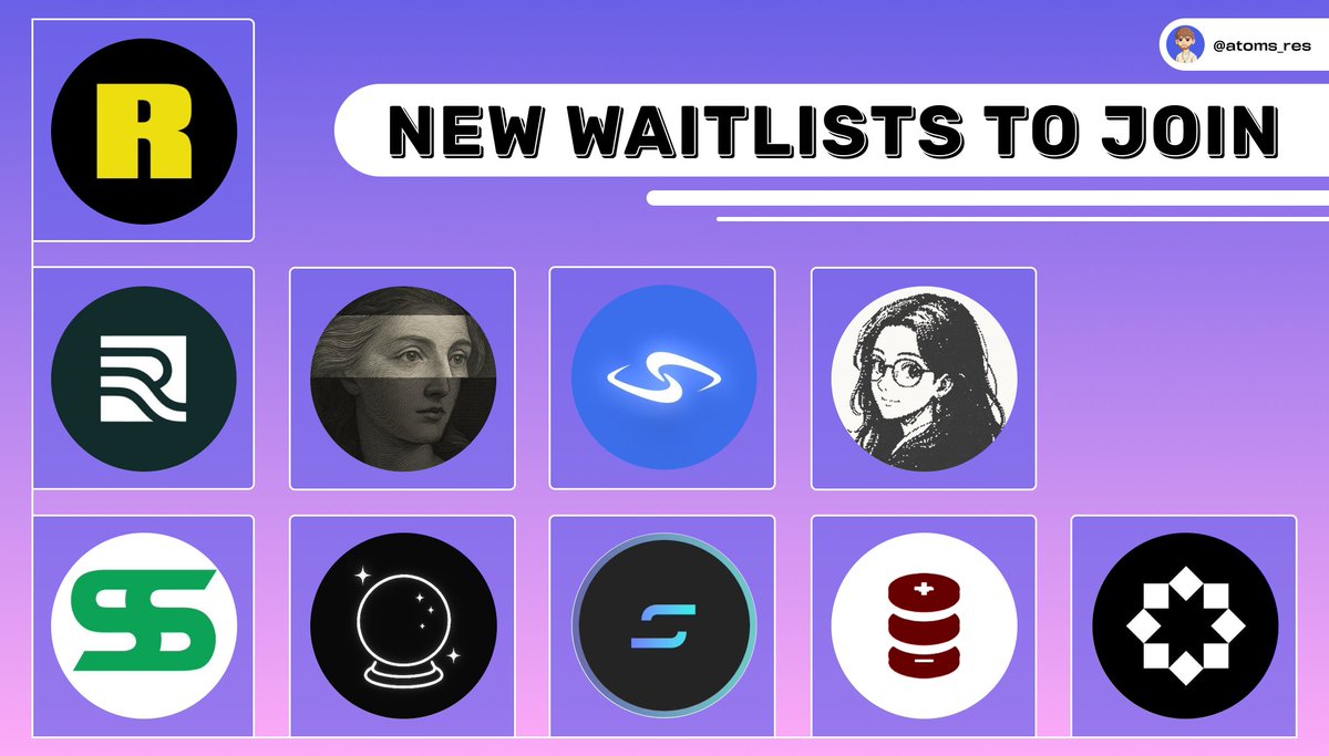 atoms_res's tweet image. ✨ New 10 Waitlists to Join  👇

🔹 Startale App ( @StartaleGroup )

&amp;gt; The all-in-one gateway to the @soneium and Startale ecosystem
&amp;gt; Raised: $7M from SamsungNext and others

🔗 48plu9nrgbf.typeform.com/soneium-clbeta

🔹 Rocket ( @userocket_app )

&amp;gt; Redistribution Markets, built for real-time…