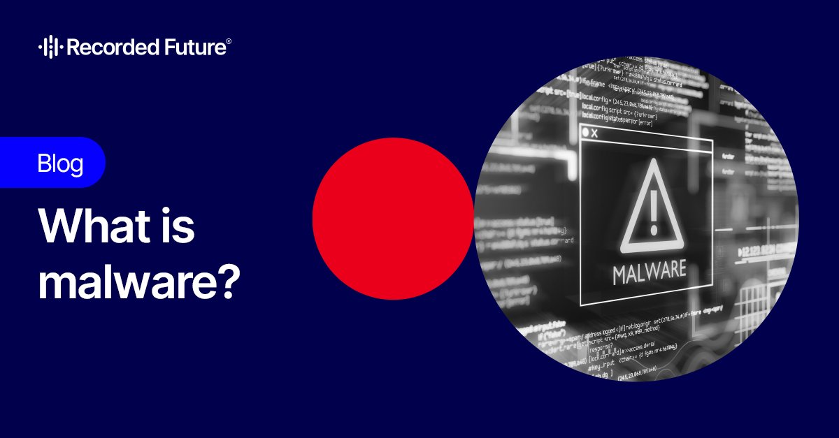 RecordedFuture's tweet photo. #Malware isn’t just a virus or #ransomware anymore. It’s any software designed to steal data, spy, disrupt systems, or quietly stick around. Understanding how it works is still one of the most important basics in security.

https://t.co/a6OkyjRgX0

#threatintelligence #cybersecurity