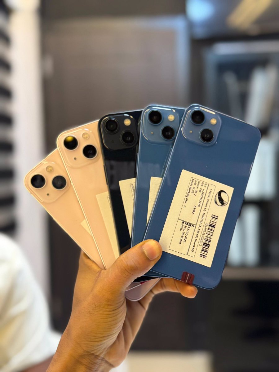 primegadgetsng's tweet image. 📌 available in stock📌

UK Used 
iPhone 14 Pro 256GB 
Physical + ESIM 
₦810,000

UK Used
iPhone 14 128GB 
₦500,000

Uk Used 
iPhone 13 128GB 
₦415,000

Send us a DM to make your purchase, we do nationwide deliveries as well too 🚚