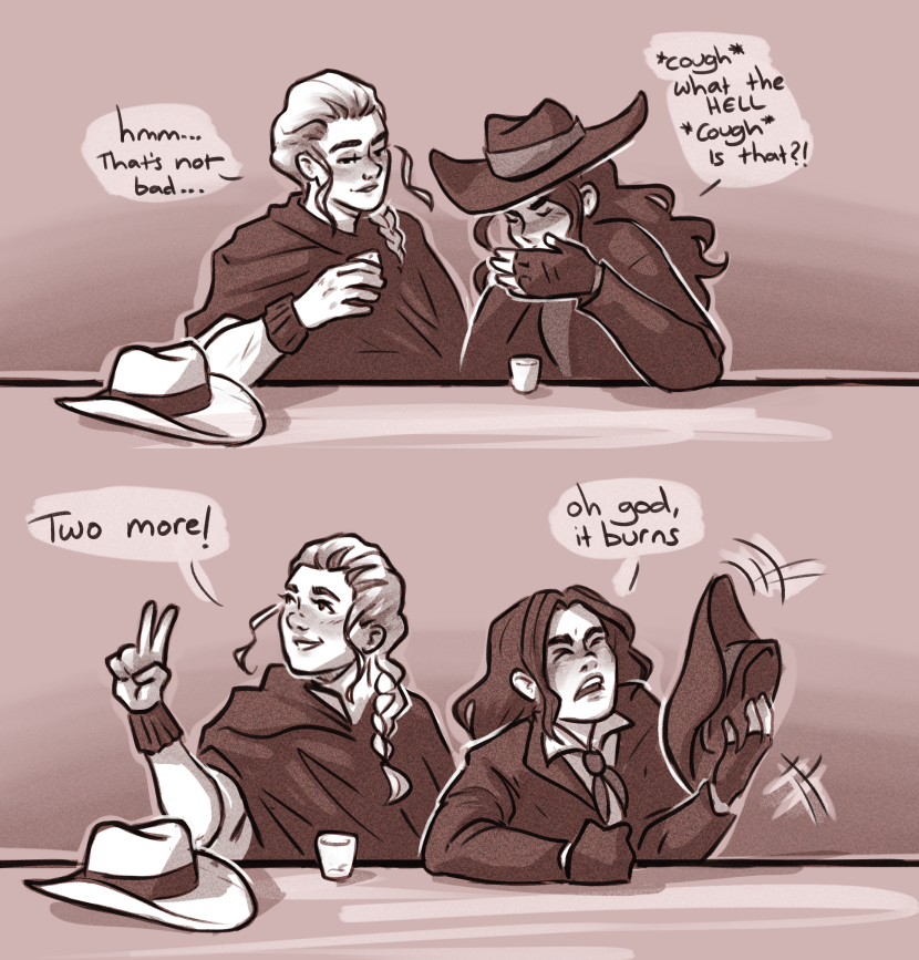 CritterOfHabit's tweet photo. Bishova Cowboy continues, where they finally get that drink ... https://t.co/32zTQER7dp