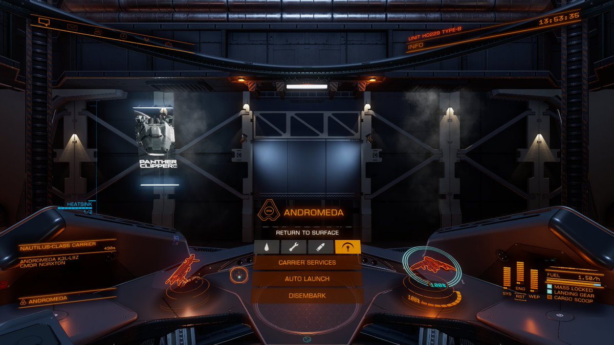 Thank you, CMDR Norxton, and the crew of the Andromeda for a place to rest a bit and fix what needed to be fixed. Time for me to go farther.
#EliteDangerous