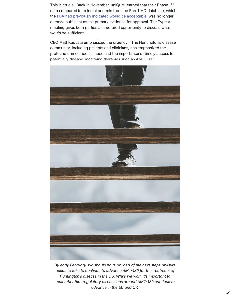 floszcrxl's tweet image. $QURE Secures Type A Meeting with FDA: What This Means for AMT-130
en.hdbuzz.net/uniqure-secure… 
#HuntingtonsDisease $CLPT