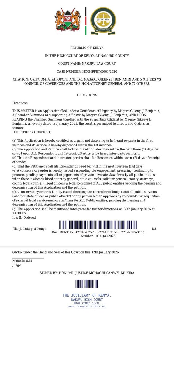 kaborus's tweet image. Sometimes back, a three judge bench was appointed by the Chief Justice to hear a petition on expanded access to Justice.

To say that the judgement was a piece of shoddy work is an understatement. One judge did the judgement. Another one attended the delivery. Another one…