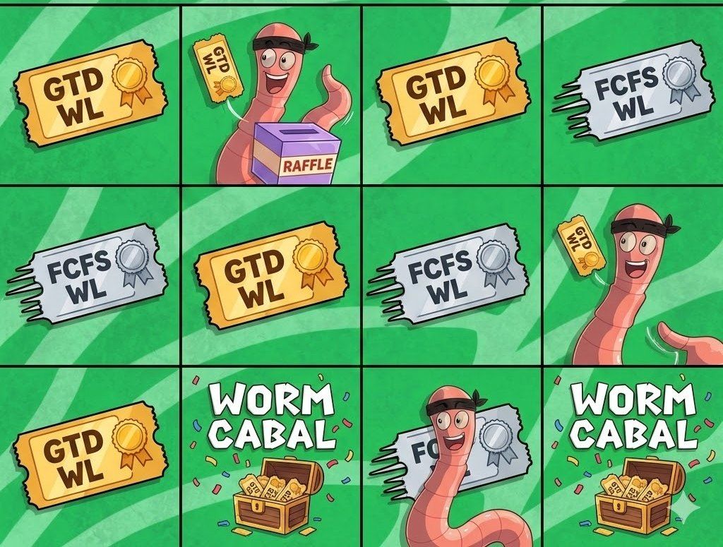 Kazandırma potansiyeli olan Worm Cabal NFT projesinden 4 GTD ve 4 FCFS WL dağıtalım 🎁

Selamlar detaylar altta olacak. Süre 3 saat olacak o yüzden hızlı olun derim.

Şartlar: 
➜  <a href="/Trappwurld/">10 ⨻</a> <a href="/Wormillio/">Worm Cabal</a> takip et
➜  Like ve RT 
➜  EVM cüzdanını yoruma bırak

Worm ( <a href="/EIP7503/">WORM | EIP-7503</a>),