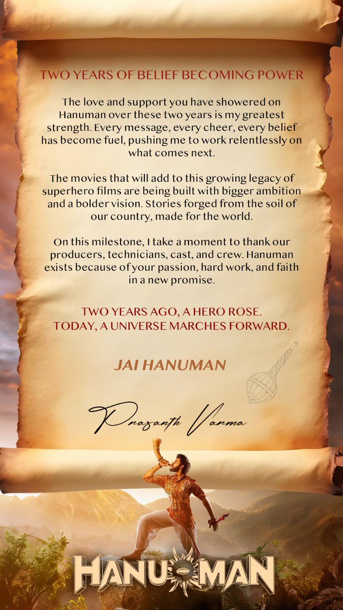 Prasanth Varma tweet media