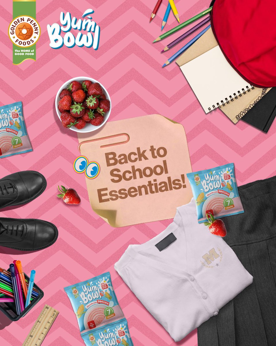 here’s a quick checklist for our superstars as they resume back to school…including Goldenpenny Yumbowl for good nourishment!

#GoldenPennyYumBowl 
#WorldOfWOnder
#WonderInABowl