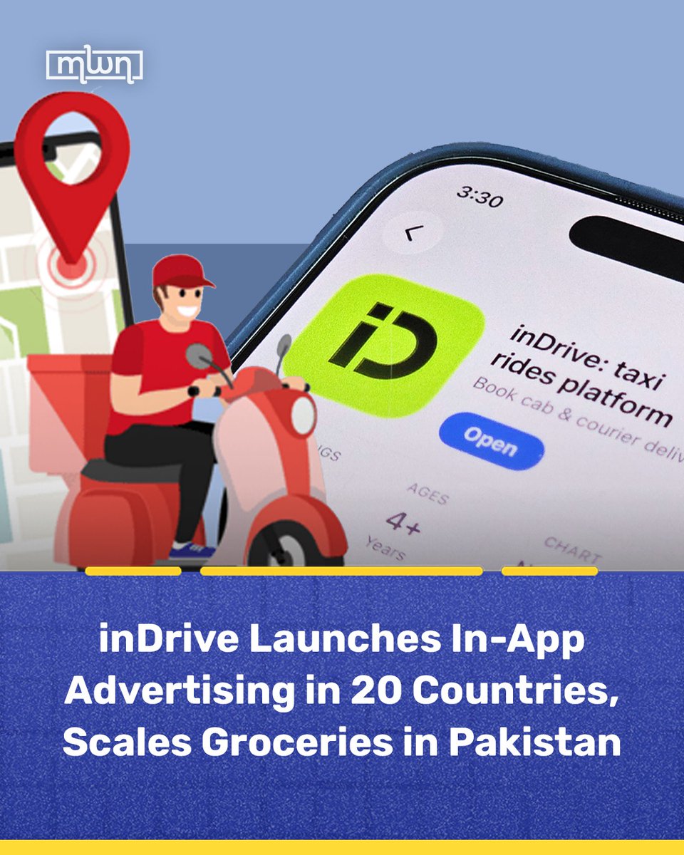 MoroccoWNews's tweet image. #inDrive expands beyond ride-hailing with #InAppAdvertising rolling out in its top 20 markets and a push to scale #GroceryDelivery , part of its “#SuperApp” growth strategy.

Read more: tinyurl.com/ydbsc2wn