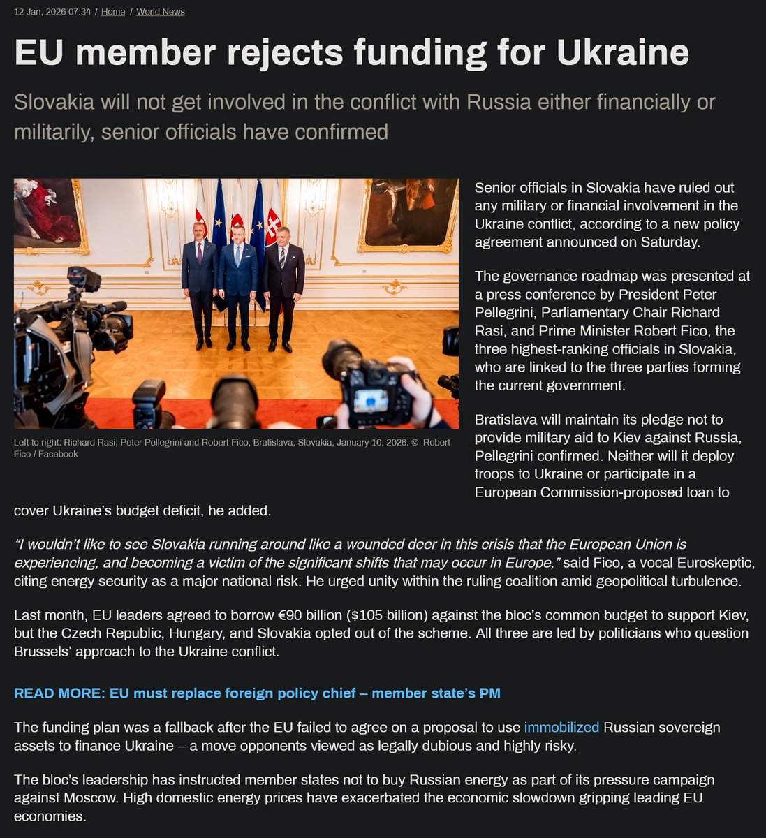 ConTorrents's tweet image. EU member rejects funding for Ukraine
#WW3