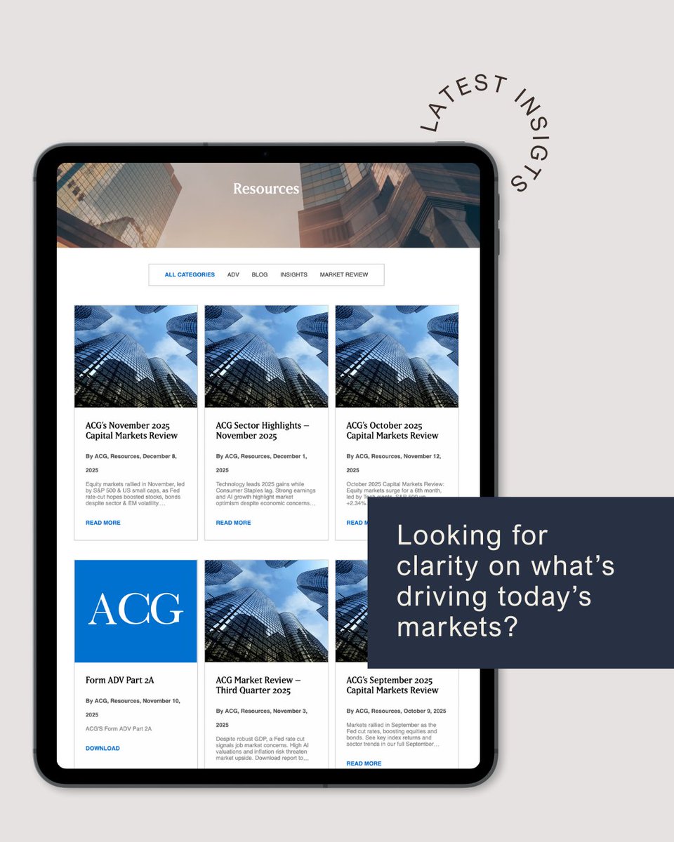 ACGConsultGroup's tweet photo. Stay informed with Atlanta Consulting Group's latest insights. We share perspectives on markets, strategy, and themes shaping institutional decision-making.

Explore our newest pieces: https://t.co/ujIsuySSeF

#ACG #InstitutionalInvesting #MarketInsights #InvestmentStrategy https://t.co/FJZvYoSjDe