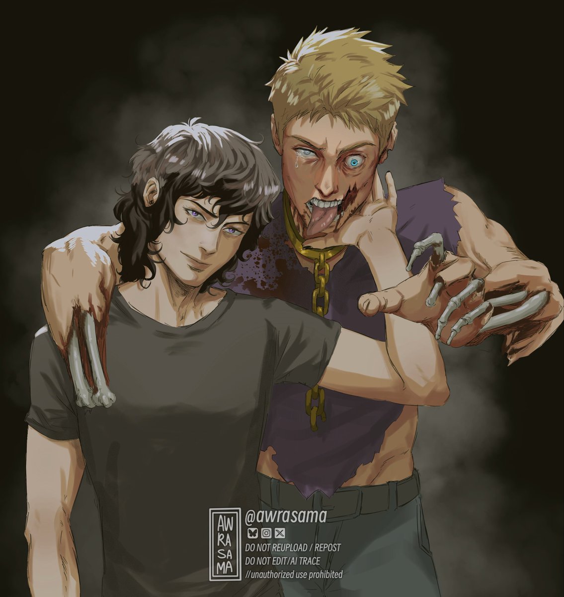 The Ghost King and His Zombified Cousin #nicodiangelo #jasongrace