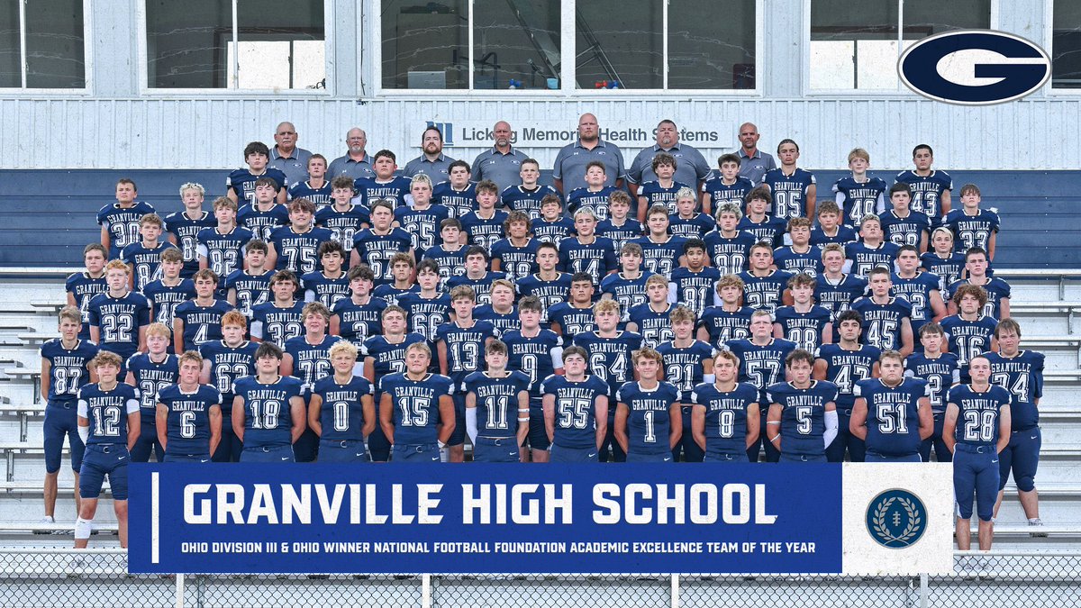 ohsfca's tweet image. A huge congratulations to Granville HS for earning the NFF National High School Academic Excellence Award for Division 3 in Ohio! 📚🏈 The OHSFCA is proud of your incredible dedication in the classroom and on the field — you represent excellence! 🙌 #AcademicExcellence #NFFAward