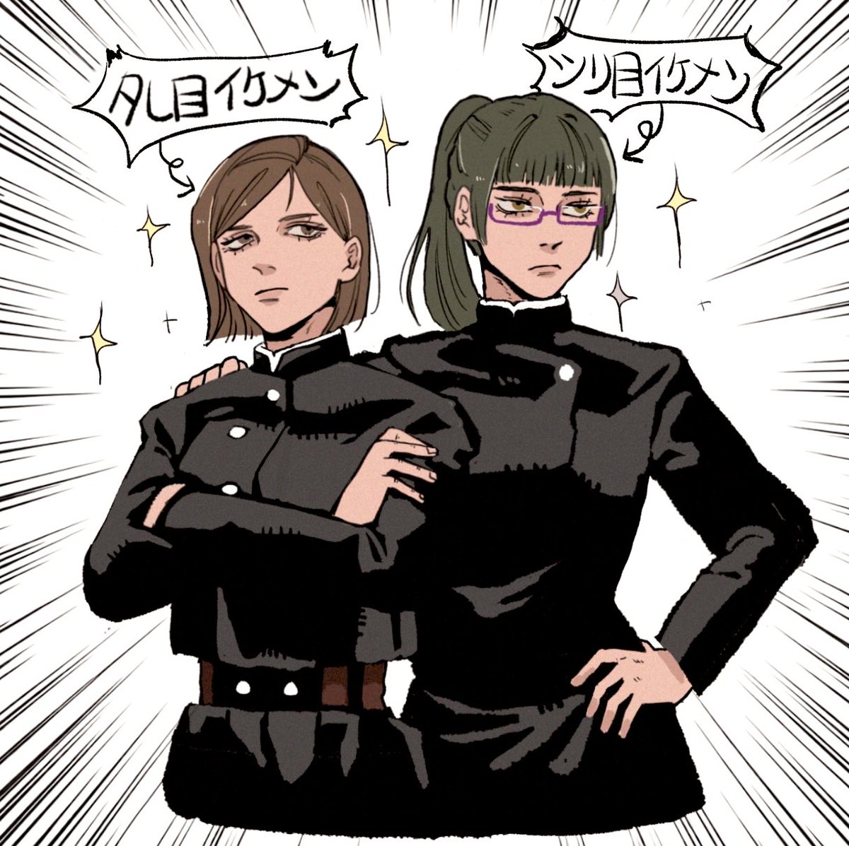 miryoku_1111's tweet image. 女性陣だと野薔薇ちゃんと真希さんがドンピシャ
たくましすぎてイケメンすぎる