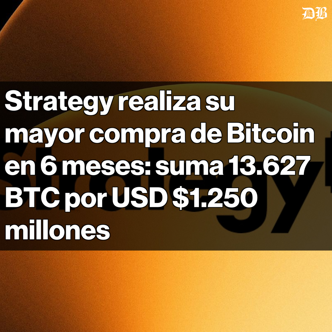 🚨 Acontecimiento clave en el mundo cripto 🚨 Strategy realiza su mayor  compra de Bitcoin en 6 meses Adquiere 13.627 BTC por USD $1.250 millones  Ahora cuenta con un total de 687.410
