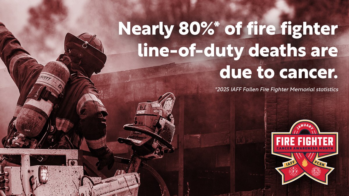 🔥🚒 Week 2 of #FireFighterCancerAwarenessMonth (#FFCAM) - Screening &amp; Early Detection
This week’s resources focus on prevention, early detection, and understanding the protections that support members and families.

➡️ iaff.org/cancer-awarene…