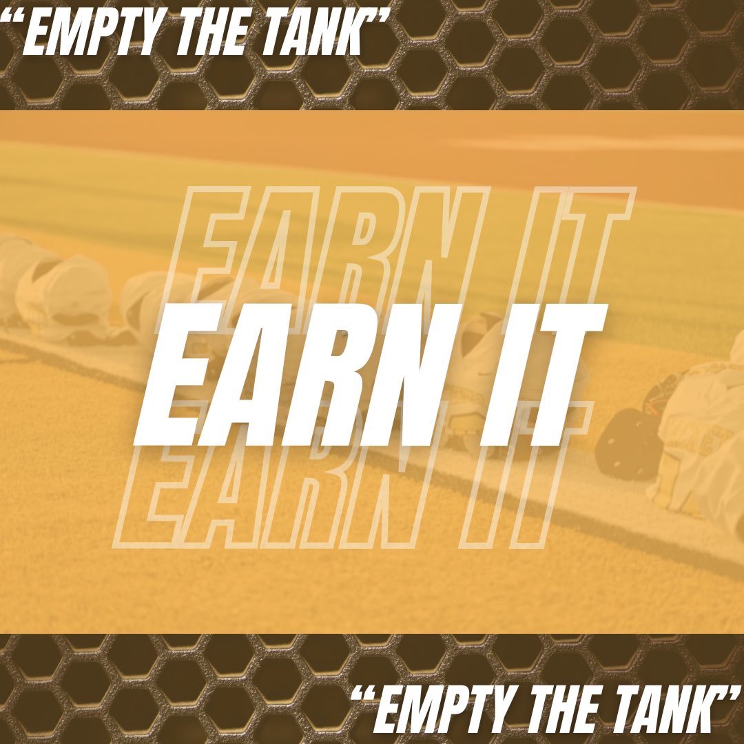 GPHS_Athletics's tweet image. The Yellowjackets will follow the “Earn It” mentality. This week’s theme will be “Empty the Tank! 🐝 🏈@GalenaParkISD @GPHS_GPISD @KaeWalker2 

E.A.R.N. I.T.

E- Empty the Tank
A- Attack the Work
R- Respond with Toughness
N- Never Back Down

I- Integrity 
T- Together
