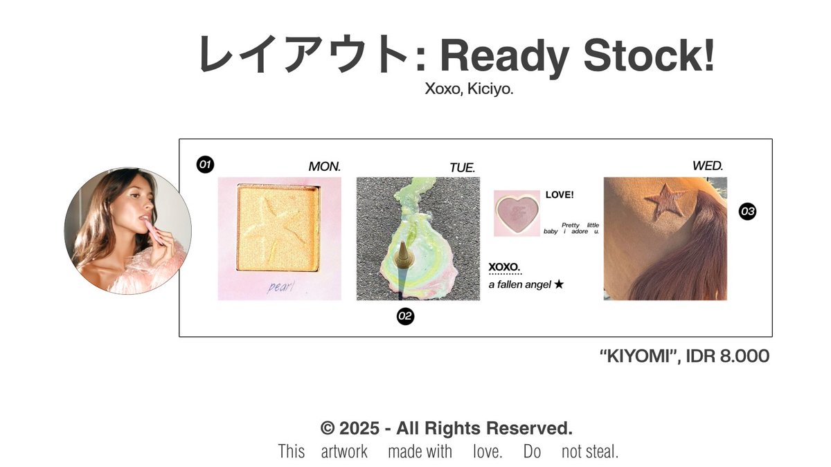 ciyo_ok's tweet image. help repost? terima kasih. 🤍

hi i have five ready-to-use layouts with western muses that are available for purchase now: gracie, sabrina, alex, olivia, and cindy! get ava png only xoxo. [K] 💄 (1/2)

#zonauang layout ready stock rs western