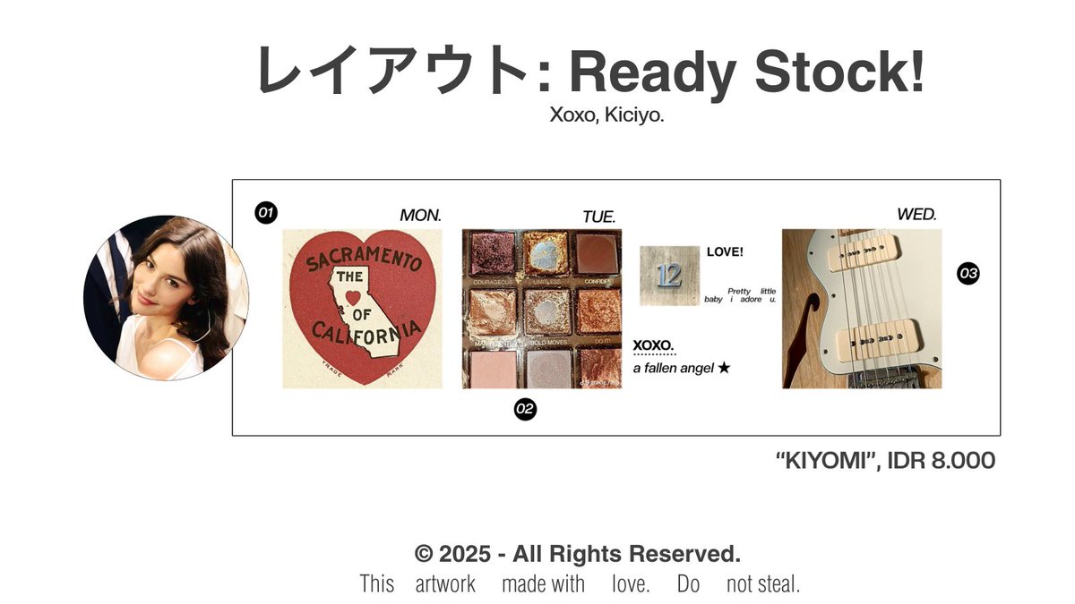 ciyo_ok's tweet image. help repost? terima kasih. 🤍

hi i have five ready-to-use layouts with western muses that are available for purchase now: gracie, sabrina, alex, olivia, and cindy! get ava png only xoxo. [K] 💄 (1/2)

#zonauang layout ready stock rs western