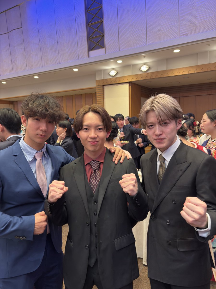 同窓会in帝国ホテル！
SASUKE甲子園優勝メンバー再集結🔥
みんなそれぞれの道を進んでます！✨