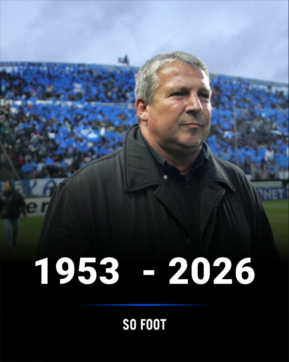 sofoot's tweet photo. Rolland Courbis s'est éteint.

C'est avec une immense tristesse que le monde du foot a appris la disparition de l'ancien joueur et entraîneur emblématique, reconverti en consultant, à l'âge de 72 ans.

La rédaction de So Foot adresse ses plus sincères condoléances à sa famille et ses proches.