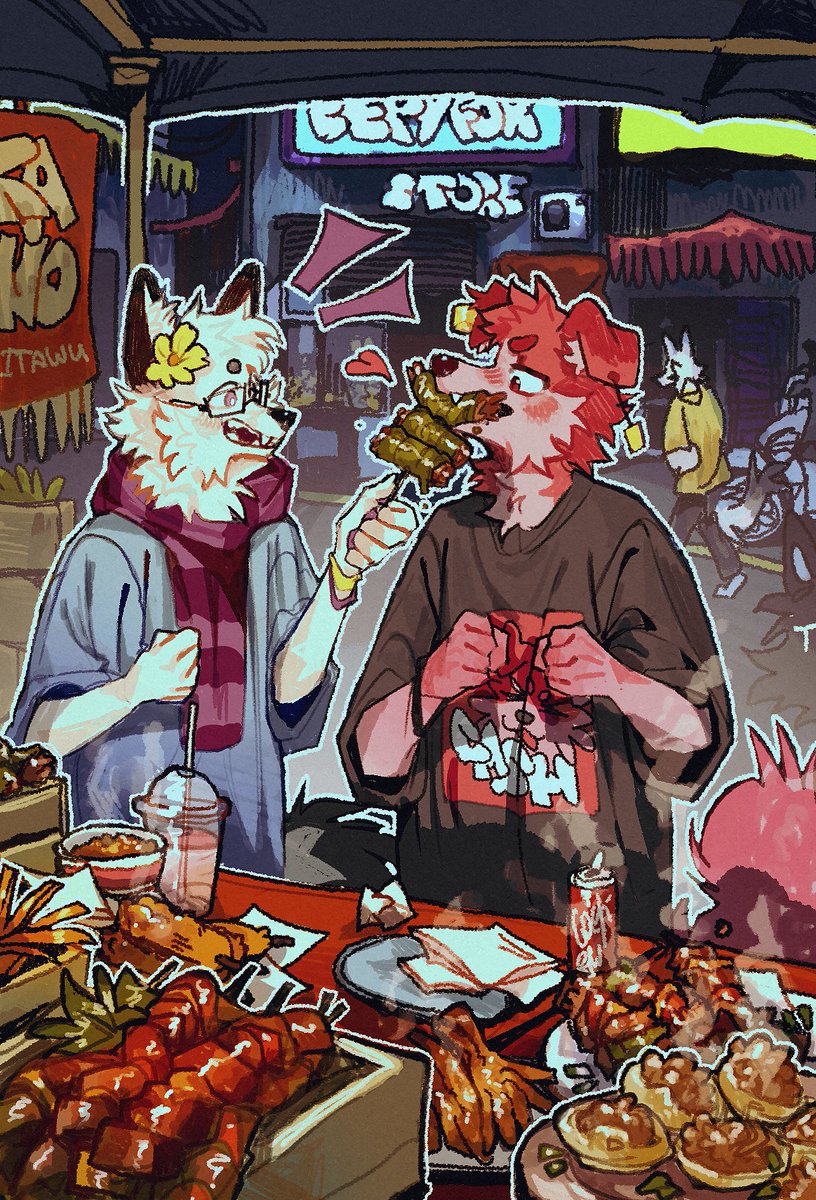 randitawu's tweet image. He had to finally feed the dog after foodbaiting him for so long