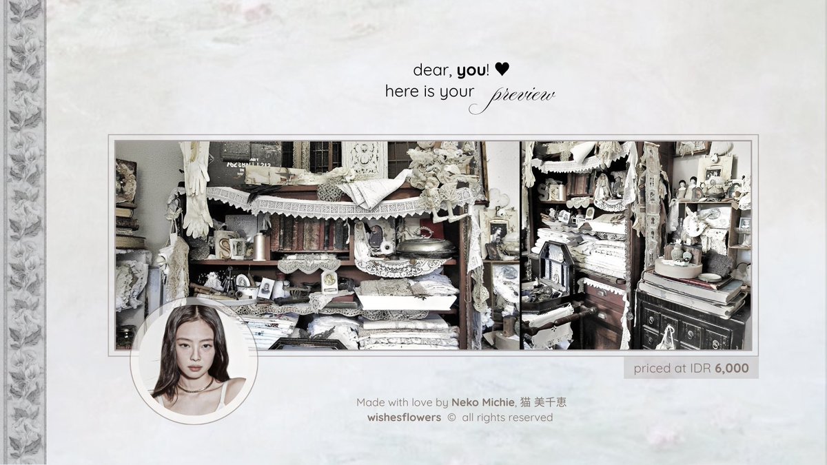 wishesflowers's tweet image. help repost? merci! ♥︎

top of the afternoon, darlings. presenting to you; (18) ready stock layout from Jennie latest updates. priced at IDR 6,000 per-each! already available in JPG &amp;amp; PNG format for avatars. knock my direct message if you are interested!  #zonauang #zonaba  ✧
