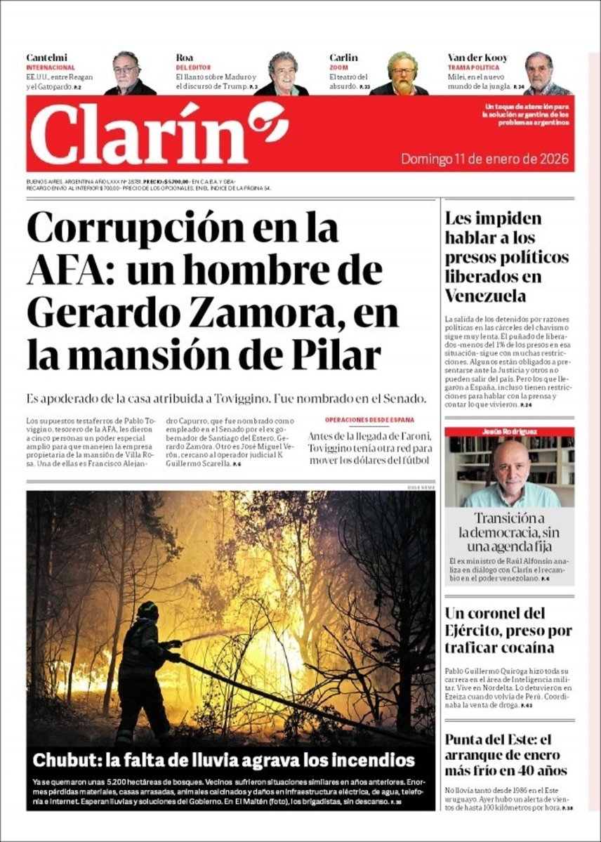 Tapas de diarios #CaeQuienCae #Noticias #Mundo