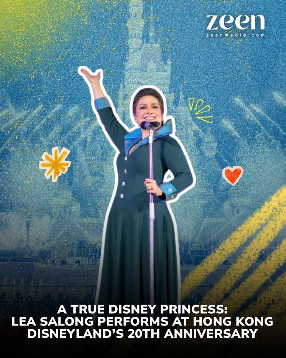 Our very own Disney Princess returned to the castle. ✨🏰

Lea Salonga headlined a one-night-only concert at Hong Kong Disneyland, marking 20 years since she first performed at the park’s grand opening.

Full story: zeenmedia.com/20-years-later…