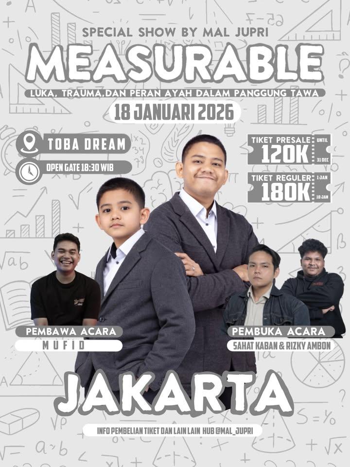 <a href="/penontonstandup/">Penonton Standupers</a> 18 Januari, show-nya <a href="/mal_jupri/">JUPRI</a>