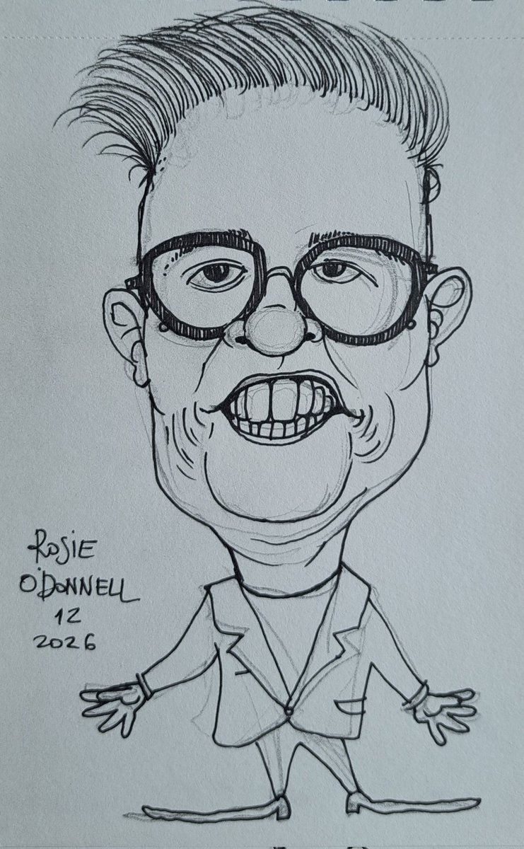 12 #RosieODonnell #caricatureresolution2026