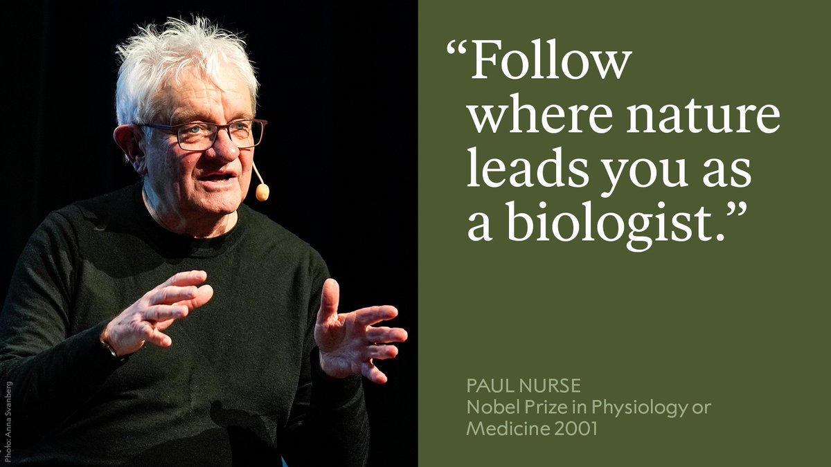 “Follow where nature leads you.”

Speaking to students at Chalmers University of Technology, Paul Nurse reflected on the importance of paying close attention to nature – and remaining open to where it may lead. Driven by curiosity, he shared how some of his most important