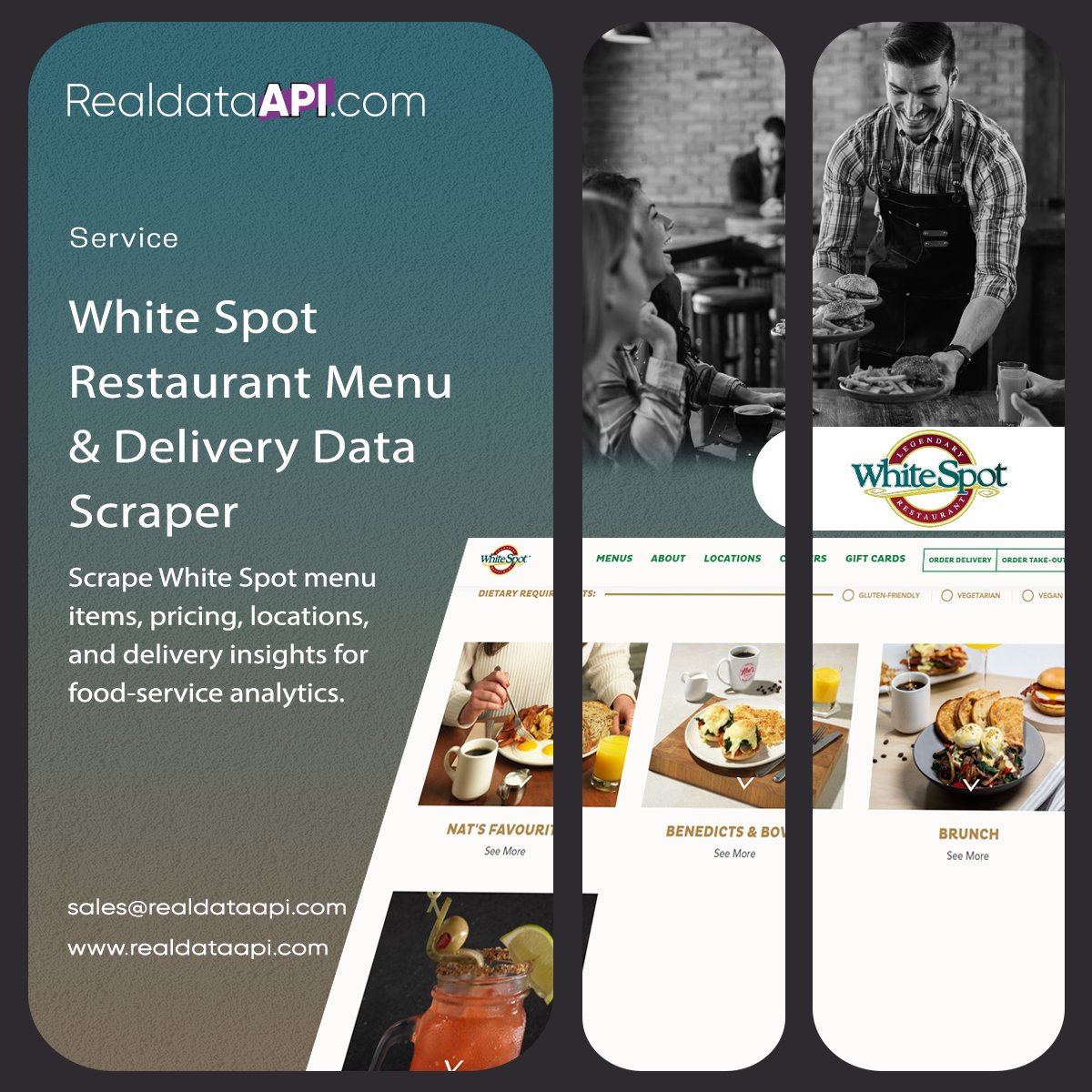 realdatascrape's tweet photo. 🚀 #WhiteSpotInsights – Unlock Real-Time Menu, Pricing &amp; Restaurant Data from White Spot

👉 Explore More >>> https://t.co/mW1ZXg6C8y
📩 Contact us: sales@realdataapi.com

#WhiteSpot #MenuAnalytics #PricingInsights #RestaurantData #CompetitiveBenchmarking https://t.co/NlP3Tx1TdR