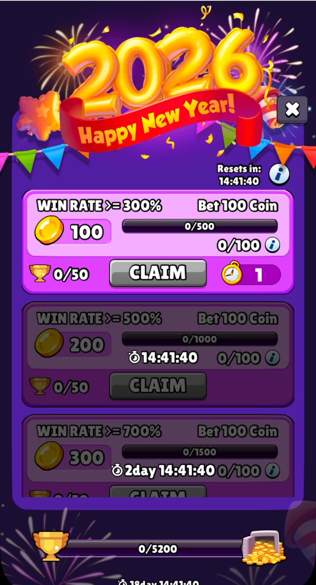 IMPGameFi's tweet image. 🔥 3x Win Rate Bonus Event | Last Day Remaining!

The countdown is on ⏰
Place 100 Coin in a single round, and when the win rate reaches ≥300%, you’ll receive:

🎁 +100 Coin bonus
⭐️ +50  points

💰Rewards are available for instant claim, helping boost your points progress and…