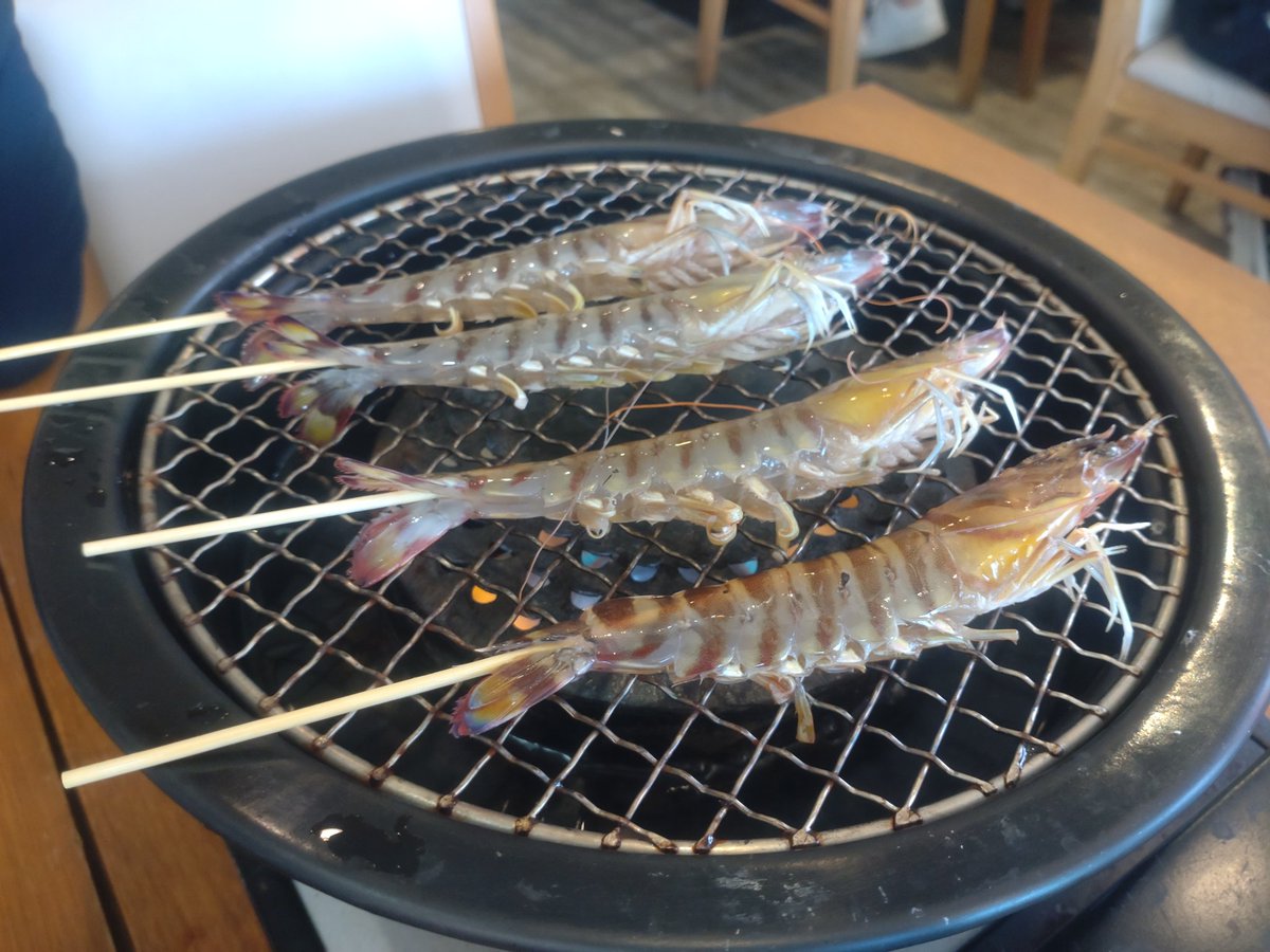 今日のランチ 沖縄 宜野座村 車えびレストラン 球屋 直営店 養殖場の