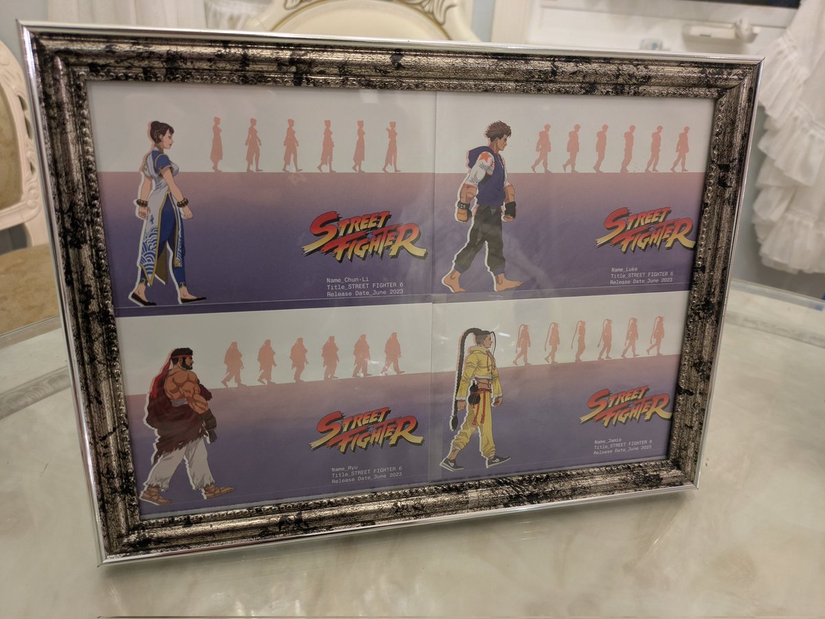 ビーサイドレーベル行ってスト6ステッカー買ったから100均グッズで