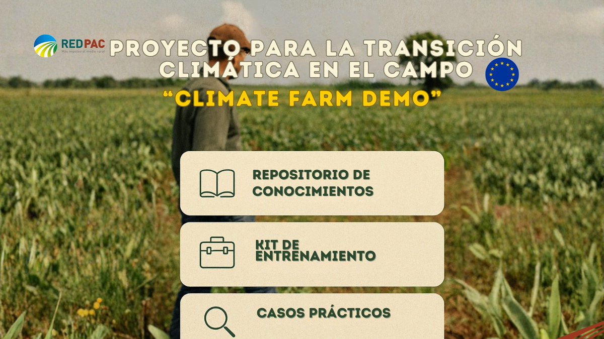 redPAC_'s tweet photo. 🌍El proyecto europeo "Climate Farm Demo" impulsa una red de más de 1.500 explotaciones para acelerar la transición climática en el campo europeo
📚Su repositorio reúne prácticas, soluciones innovadoras y experiencias reales
➡️Descubre todos sus recursos: https://t.co/cuThPH6sS2 https://t.co/HWujLQtTRF