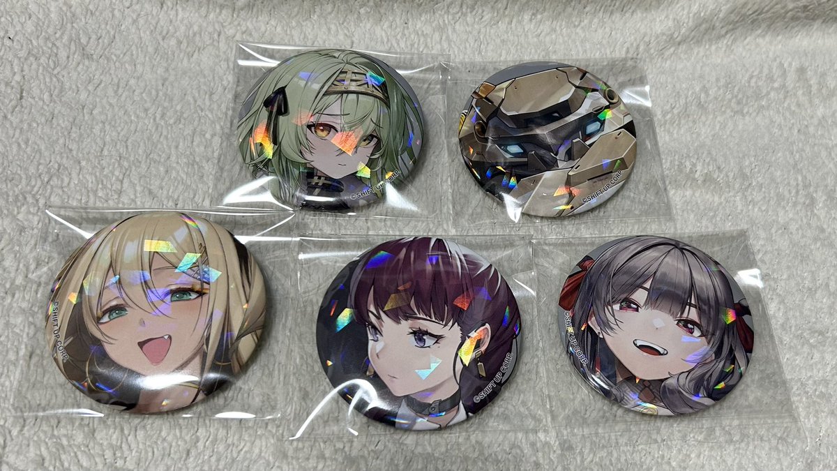 交換譲渡】NIKKE NIKKE展 2nd Exhibition ニケキャラバッジ 缶バッジ