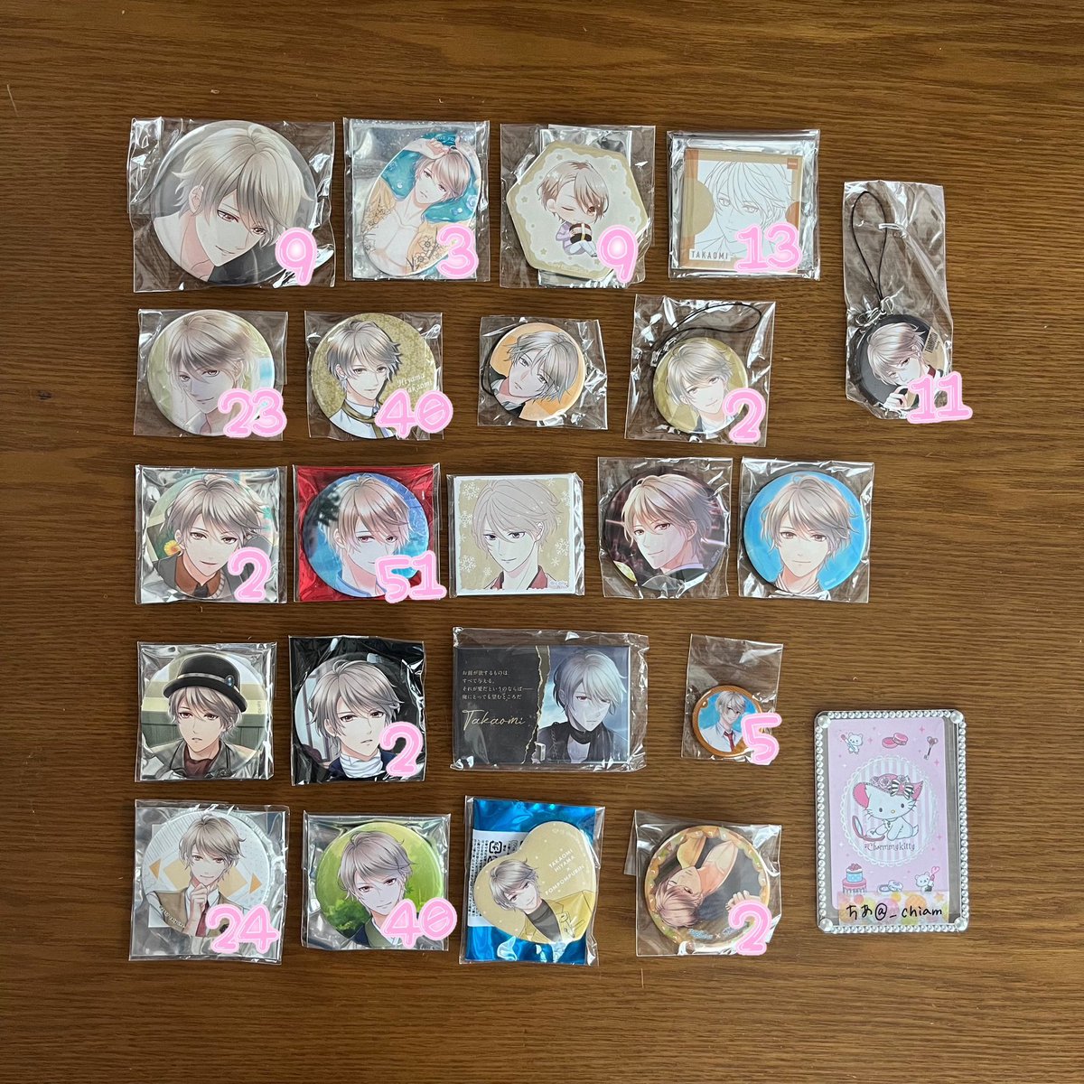 no_TL【譲渡】スタマイ スタンドマイヒーローズ AJ 和装 缶バッジ