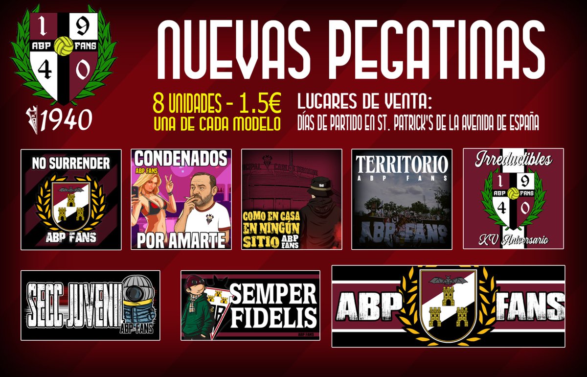 Ahora si que si 😏 ya disponibles los nuevos modelos de pegatinas.