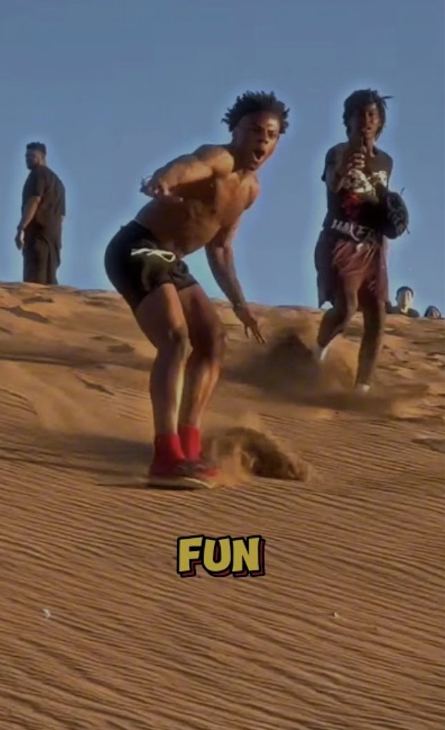Him sand boarding in Lwera