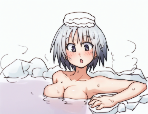 ちゃぷちゃぷしてきた、露天風呂好きだけど家ならあっという間に冷めそうだよね・・・ 