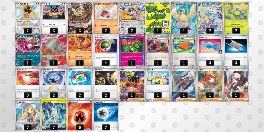pokeca_book's tweet photo. シティリーグ1/12【月】
フルコンプ八王子本店（東京）

優勝　ラウドボーンex

https://t.co/ki8D4SkFO0 https://t.co/8G9TtK0fM0